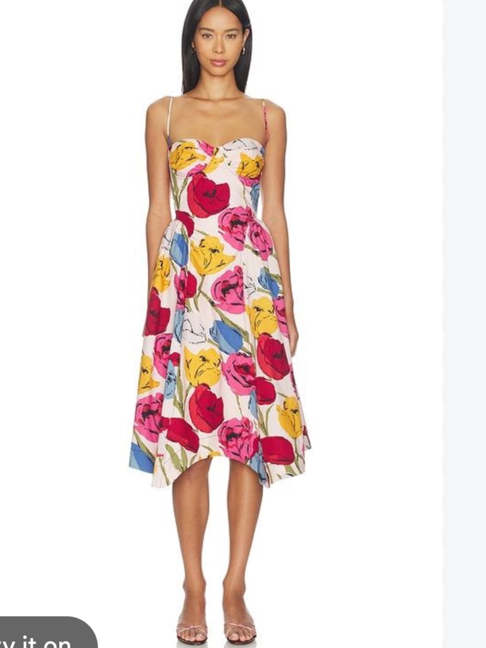 Free People Cherish Printed Midi Dress Sz 10 NWT Spring Combo floral Revolve Mid